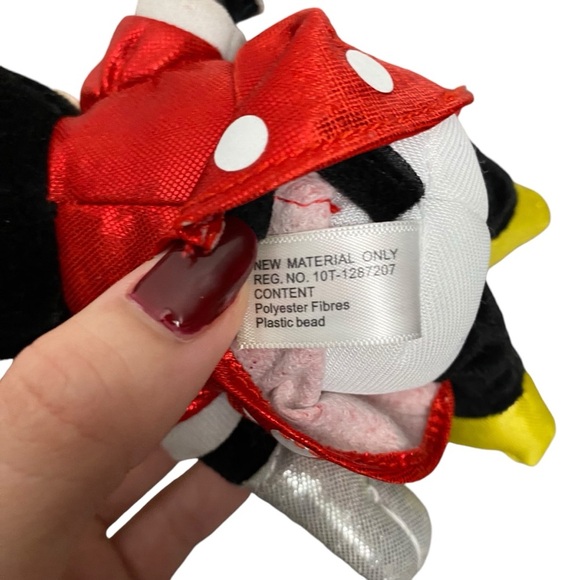 Minnie Mouse Disney Junior Plush Toy 2013 Edition Beanie Baby - Picture 7 of 7